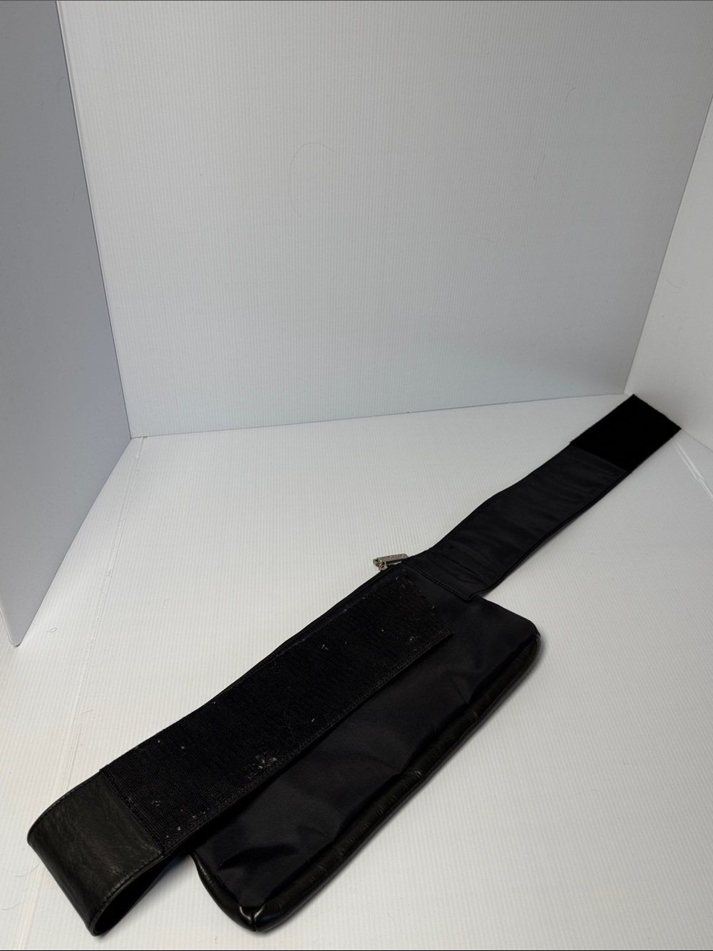 HOBO International Vintage? Black Leather Waist Bag Fanny Pack Crossbody Clutch - Picture 7 of 13